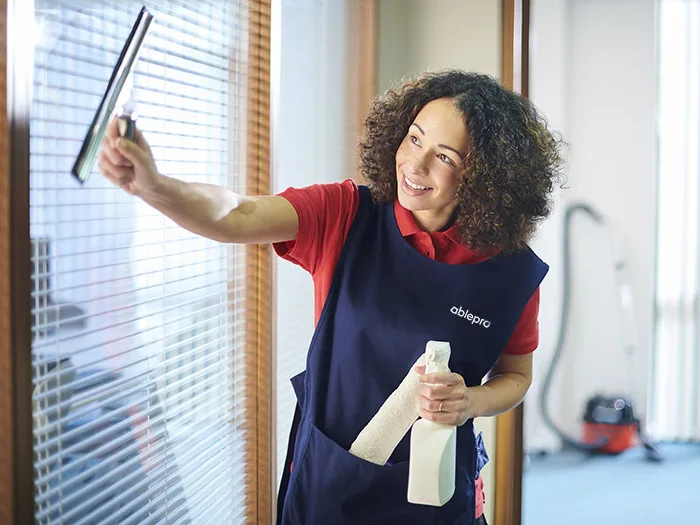 Cleaning services for small businesses, corporations, government agencies, attorney offices, and nonprofits.